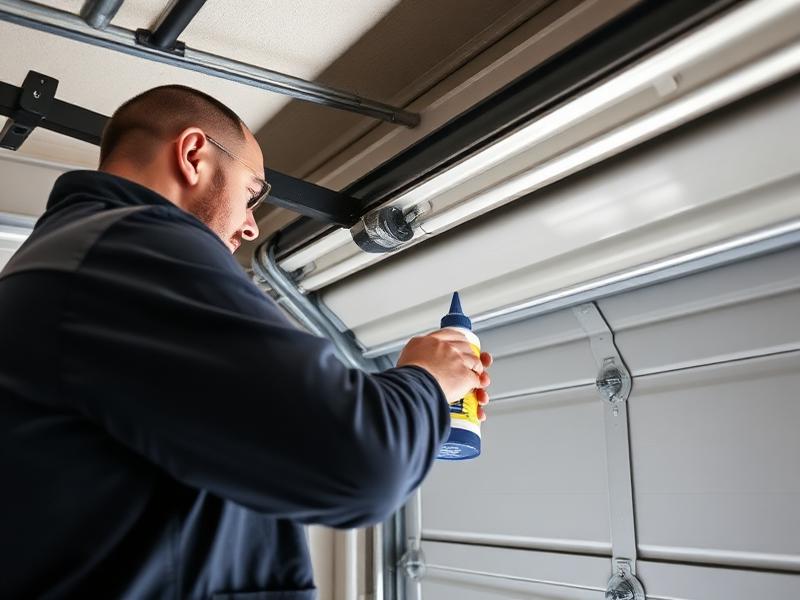 Garage door maintenance and lubrication service